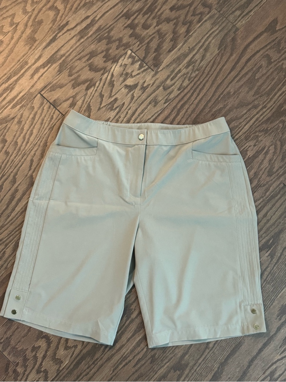 Chico’s Women’s Light Performance Khaki Bermuda Shorts